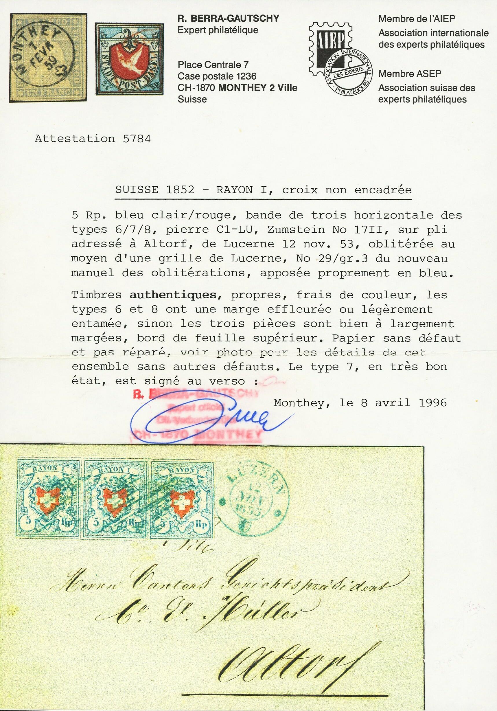Image 2 for lot number 172 for Briefmarken Helvetia 52nd. Live Auction