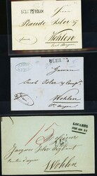 Schachtel mit 28 Briefen aus dem Wohlener Archiv (Isler&amp;Co.) ...