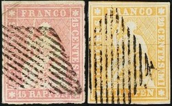 Lot mit 7 Strubeli vom ersten Berner Druck, 3x 22B1, 2x 24B1 und 2x ...