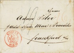 1839: Gr. K2 WOHLEN mit Stern und Verzierung auf ...