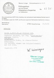 20.04.2026: Anmerkung: Briefstück mit 15 Rp. gelb ist eine ...