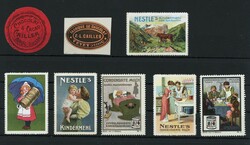 Lot mit 8 Vignetten von Nestlé und Cailler, ungebraucht ohne ...