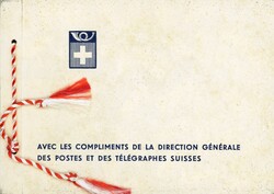 1934: Landschaftsbilder (Buchdruck), PTT Geschenkheft mit je einer ...