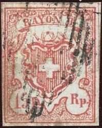 Rayon III, Abart sehr dünnes Papier (Seidenpapier), Type 9 MR II, ...