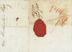 1831: Siegelbrief von Prag über Wien nach Wohlen; eingefasster ...