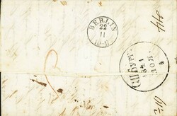 1841: Zweizeiler FRANCO/AUS RUSSLAND, auf Briefchen aus St. ...