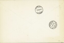 Okt. 1938: 1. Postflug ZH-Stockholm-ZH, Geschäfts-R-Brief mit ...