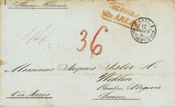 1848: Faltbriefhülle (o. Inhalt) aus New York mit Dampfschiff ...