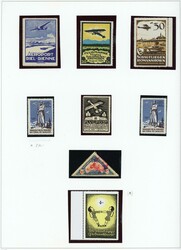 Sammlung Flugpost ab 1919-1963 auf Biella Blättern, überkomplett ...