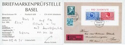1937: PJ-Block auf FDC von UZWIL 20.XII.37 nach Ins mit Ak-Stempel; ...