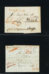 Sammlung Vorphilatelie/BoM 1826-1852, Belgien und Niederlande, 17 ...