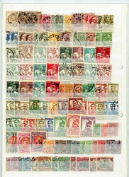 Belgien: Sammlung von ca. 1500 verschiedenen gestempelten Marken ab ...
