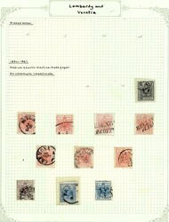 Lombardei/Venetien: Interessante Sammlung ab Nr. 1, gestempelt und ...