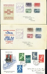 Niederlande: 1948, frühes FDC Voor het kind, dazu 2 verschiedene FDC ...