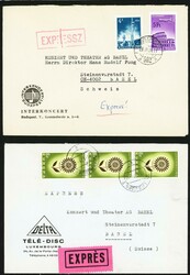 Brieflot aus 2 Archiven, ca. 1970, 116 Briefe und 3 Ansichtskarten ...