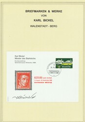 Dokumentation und Sammlung über Karl Bickel (und Karl Bickel Jun.), ...