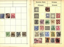 Schachtel mit verschiedenen Teilsammlungen und Restposten: ...