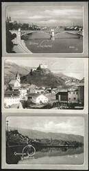 Lot von 7 Chocolat Suchard Ansichtskarten, eine gelaufen, die anderen ...