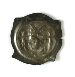 Basel: Vierzipfliger Pfennig ohne Jahr, Bistum Basel, Bischöfliche ...