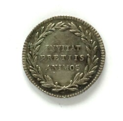 Basel, ca. 1780: Schulprämie, Schulpfennig, INVITAT PRETIIS ANIMOS