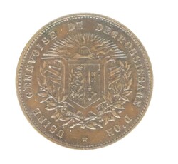 Genf 1896: Exposition Nationale Suisse de Genève; Medailleur G. ...