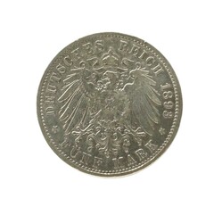 Deutsches Reich: 1893, 5 Mark Wilhelm II, Deutscher Kaiser König v. ...