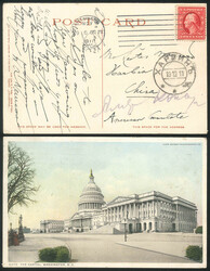 U.S.A. to Harbin, China 9 October 1911, a picture postcard sent from ...