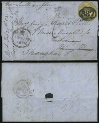 INCOMING MAIL 1852-1874 進口封  1852.11.19 (November 19) Folded ...