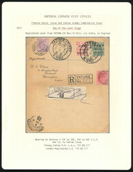 Tibet: 1911.10.06 (October 6) Registered Cover from Yatung via India ...