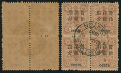 1897 Empress Dowager Commemorative Issue Surcharged with Small ...