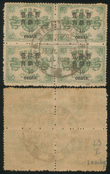 1897 Empress Dowager Commemorative Issue Surcharged with Small ...