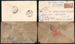 Nepal/Tibet: 1950's Registered Kathmandu to Lhasa Cover, bearing rare ...