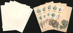 1987.07.29 (July 29) Regional Fans Souvenir Sheet, group of four mint ...