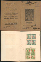 1912-1920's Graca &amp; Co Approval Book, bearing early Republic ...
