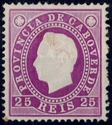 Reprints of Cape Verde, 1905 - 1886, D. Luís I, straight strip. 1 ...
