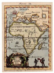 Various MAPS Mozambique. Maillet's 17th-century map of Africa, dated ...
