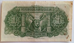 Various Notafilia ANGOLA. 1 Angolar note, Lisbon, 6 October 1948