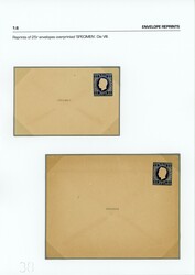 Portugal. Envelopes .D. Luis Right-hand ribbon. Embossed printing. ...