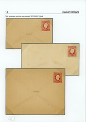 Portugal. Envelopes .D. Luis Right-hand ribbon. Embossed printing. ...