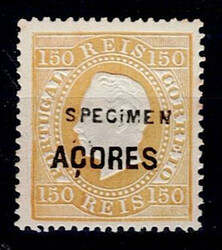 Reprints Azores 1885 * 1879-80 D. Luis right ribbon, new colors. 150 ...