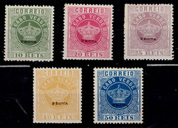 Reprints Cape Verde 1885 * 1881-85 Crown new colors. Complete series ...
