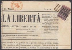 3370: Antichi Stati Italiani Modena segnatasse per giornali
