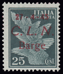 3512020: Italien Lokalausgaben C.L.N. Barge - Flugpostmarken