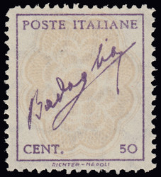 3415135: Italien Reich Stempelmarken postalisch verwendet