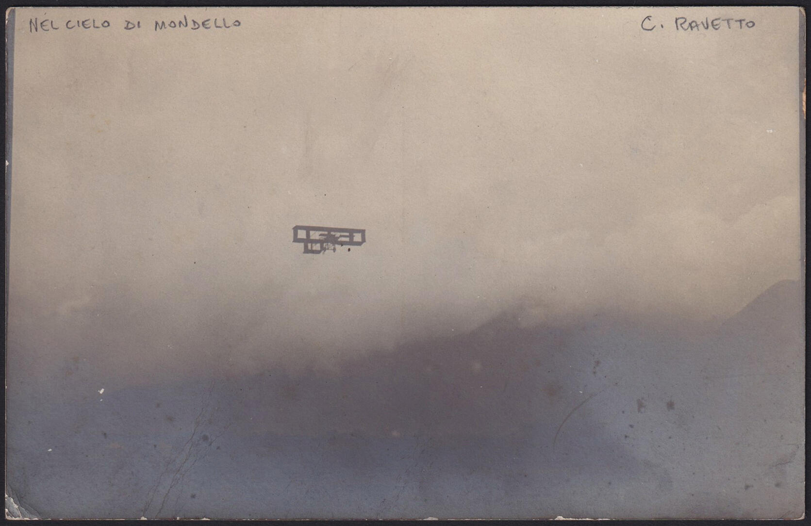 1910 PALERMO - SETTIMANA DI AVIAZIONE. Cartolina fotografica del ...