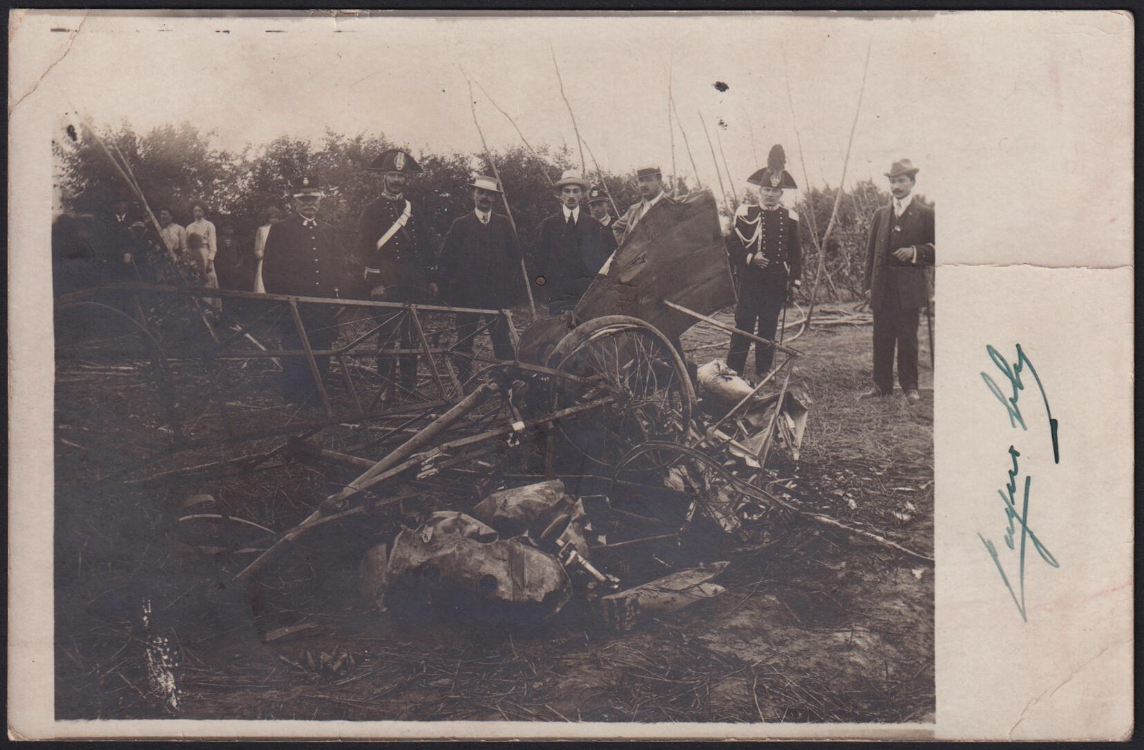 1911 VOGHERA / PRIMI VOLI E MORTE DI CIRO CIRRI. Cartolina ...