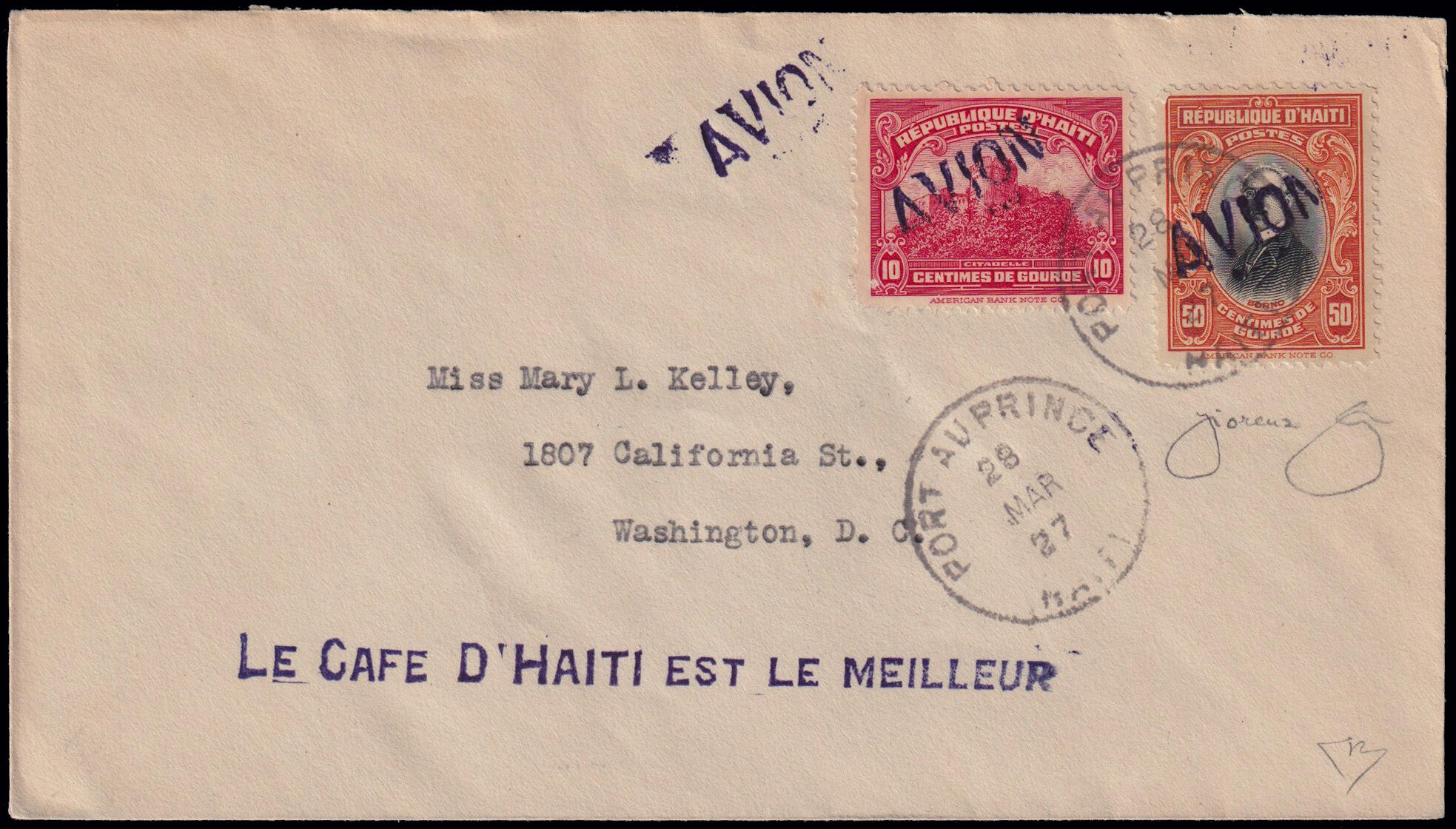 1927 CROCIERA AEREA DELL'ATLANTICO DEL "SANTA MARIA". Tappa Port Au ...