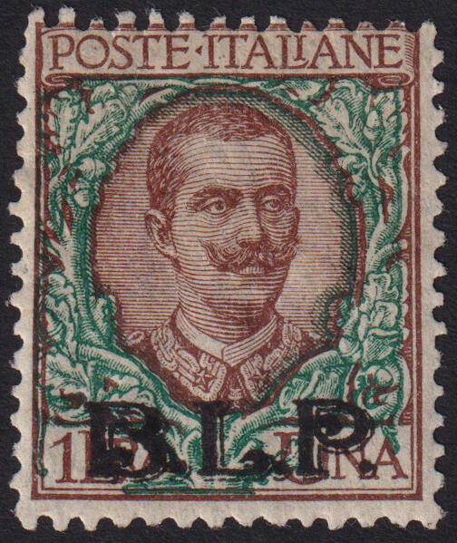 SOPRASTAMPA II TIPO. Francobollo da 1 lira con soprastampa ...