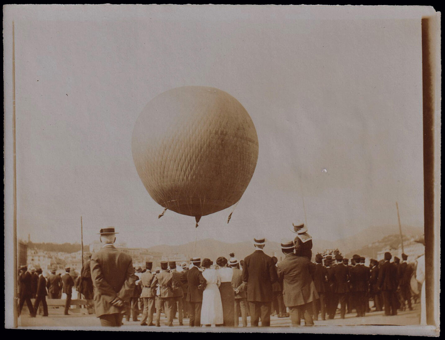 1902 GENOVA - ASCENSIONE LIBERA DEL PALLONE "CENTAURO". Fotografia ...