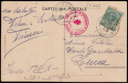 1910 FIRENZE - SPETTACOLI DI AVIAZIONE. Cartolia ufficiale spedita da ...